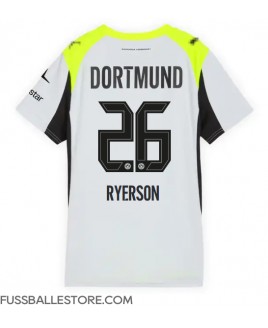 Günstige Borussia Dortmund Julian Ryerson #26 Auswärtstrikot Damen 2025-26 Kurzarm Günstige Borussia Dortmund Julian Ryerson #26 Auswärtstrikot Damen 2025-26 Kurzarm